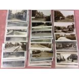 A COLLECTION OF LEICESTERSHIRE RP POSTCARDS, VILLAGES, STREET SCENES ETC.