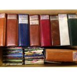 LARGE BOX WITH COLLECTION CIG/TRADE IN NINE ALBUMS, BROOKE BOND,