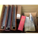GB: BOX OF FDC IN FIVE ALBUMS AND LOOSE,
