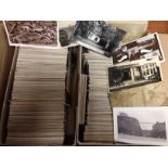 BOX OF MIXED MAINLY UK TOPO POSTCARDS,