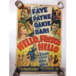 1940S COLOUR FILM POSTER 'HELLO,