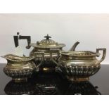 THREE PIECE SILVER TEASET,