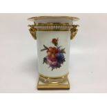 WORCESTER FLORAL DECORATED VASE BY FLIGHT BARR AND BARR 12.