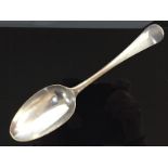 A SILVER TABLESPOON LONDON 1749