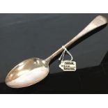 A SILVER TABLESPOON, OLD ENGLISH PATTERN BY P AND W BATEMAN,