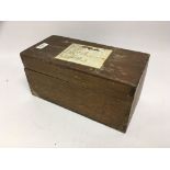 WOODEN BOX CONTAINING 13 VINTAGE FILMS - MILITARY CAMP, TENNIS ETC, CASH VILLAGE, RIVER NATIVE LIFE,