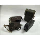 VINTAGE KODAK CINE MODEL BB JUNIOR CINE CAMERA IN LEATHER CASE,