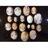 A COLLECTION OF LOOSE SHELL CAMEOS (APPROX 115G)