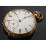 18CT GOLD FOB WATCH