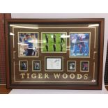 TIGER WOODS SIGNED PHOTO MONTAGE,