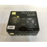 NIKON COOLPIX S8200 DIGITAL CAMERA BOXED WITH CHARGER AND SPARE BATTERY SOLD AS SEEN