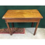 19TH CENTURY MAHOGANY GATE LEG TEA TABLE,