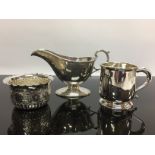 SILVER CHRISTENING TANKARD,