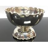 SILVER FOOTED BOWL