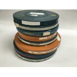 A COLLECTION OF 8 VINTAGE FILMS, IN CANS - RSPB PINK FOOT, RSPB ALL ABOUT THE NESTS,