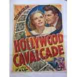 FILM POSTER "HOLLYWOOD CAVALCADE" 41 X 81 CM 3 SHEET (POOR CONDITION)