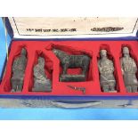 BOXED SET OF CHINESE WARRIOR FIGURES