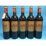 2000 - 5 BOTTLES CHATEAU FONREAUD CRU BOURGEOLS