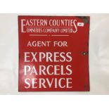 ENAMEL ADVERTISING SIGN - EASTERN COUNTIES OMNIBUS COMPANY LIMITED,