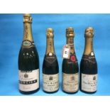 4 BOTTLES CHAMPAGNE - MOET AND CHANDON,