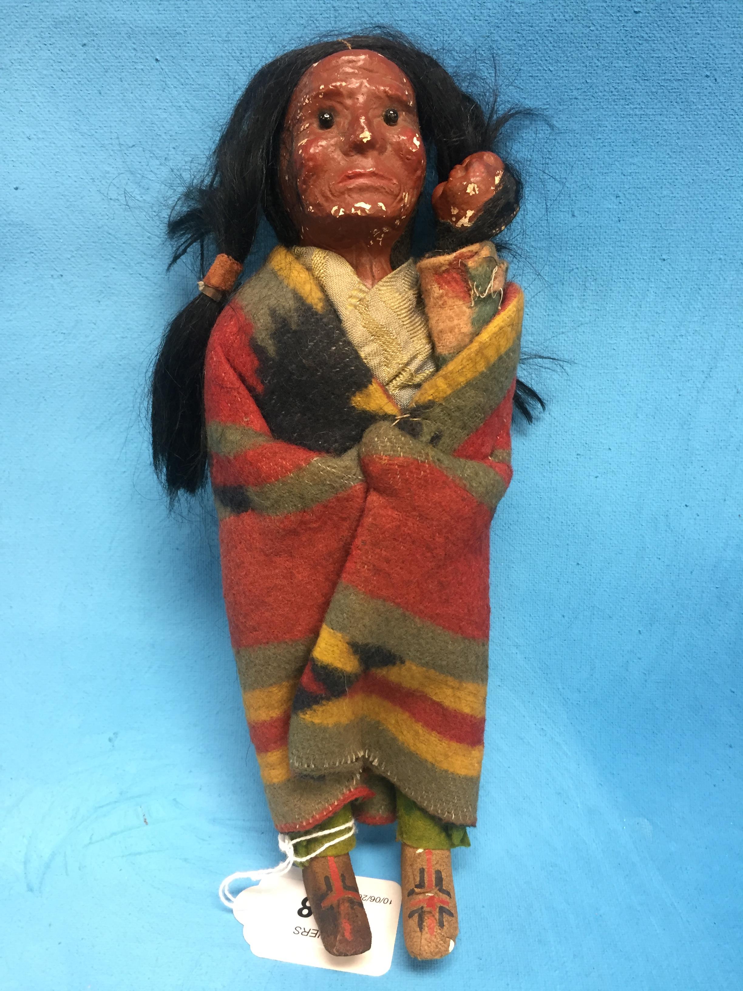 SKOOKUM DOLL AND TORAN TEMPLE CURTAIN - Image 2 of 7