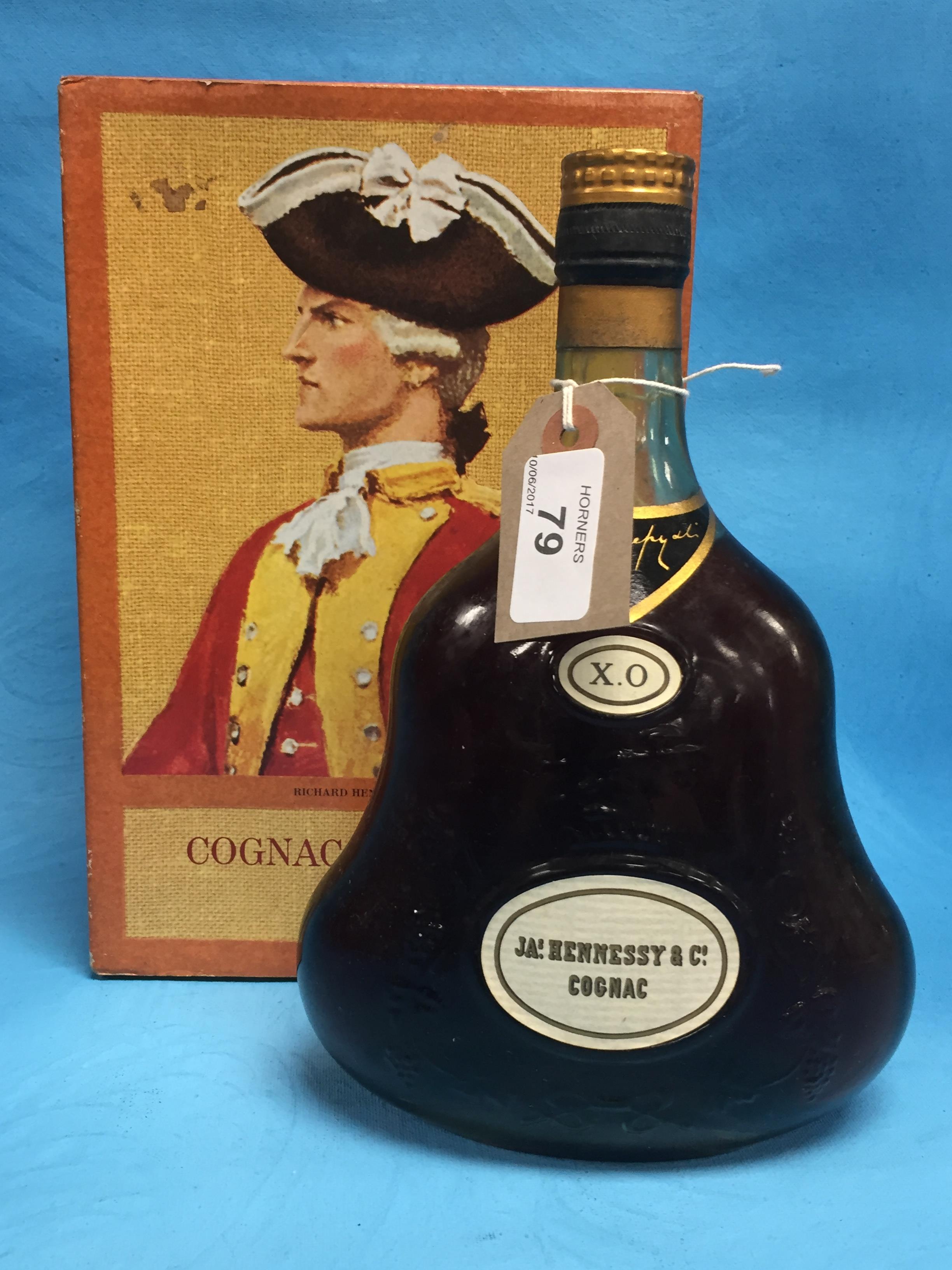BOXED BOTTLE COGNAC, HENNESSY X.O.