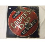 ENAMEL ADVERTISING SIGN - COOPERS DIP,