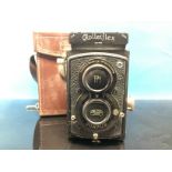 VINTAGE ROLLEIFLEX BOX CAMERA IN LEATHER CASE. NO.