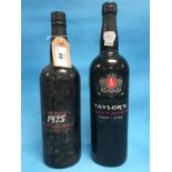 TWO BOTTLES VINTAGE PORT,