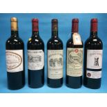 MIXED LOT 5 BOTTLE VARIOUS DATES 2003-2006 INCL. CHATEAU TOUR ST.