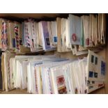 BOX OF COVERS, FDC, AIRMAILS ETC.