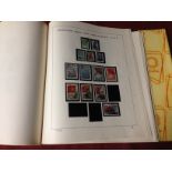 RUSSIA: BOX WITH EXTENSIVE COLLECTION TO 1974 IN FOUR PRINTED SCHAUBEK ALBUMS