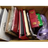 BOX OF VARIOUS IN ALBUMS AND LOOSE, AUSTRALIA,