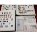 OLD TIME REMAINDER COLLECTIONS IN TWO ALBUMS AND EXERCISE BOOK, BELGIUM, BAVARIA,