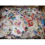 BOX OF ALL WORLD LOOSE STAMPS