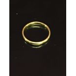 A 22CT GOLD WEDDING BAND, 2.