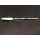 A SILVER GEORGE II MARROW SCOOP