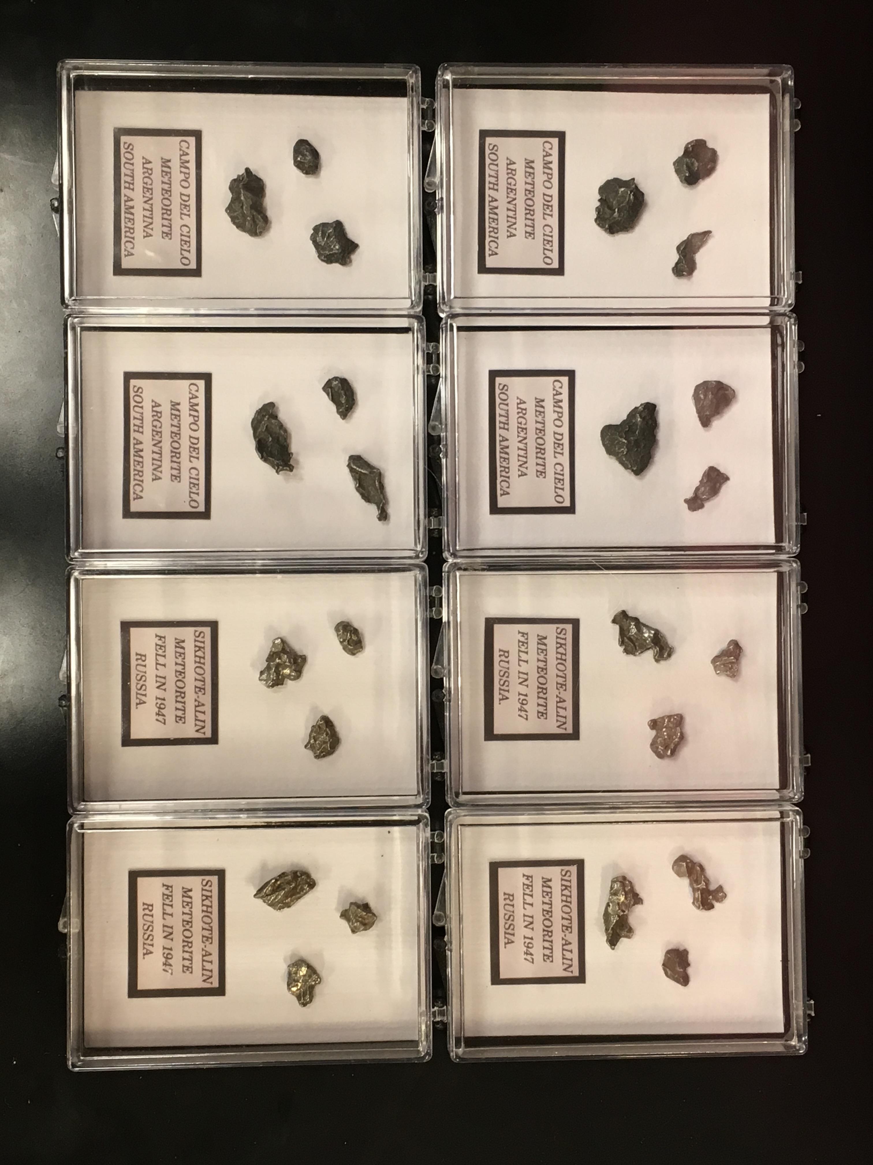 8 METEORITE SAMPLES