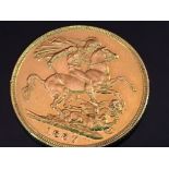 GOLD FULL SOVEREIGN COIN,