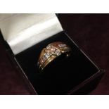 18CT GOLD GENTS DIAMOND RING