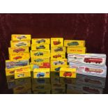 A COLLECTION OF REPRODUCTION BOXED DINKY VEHICLES, A LARGE VARIETY TO INCLUDE LORRIES,