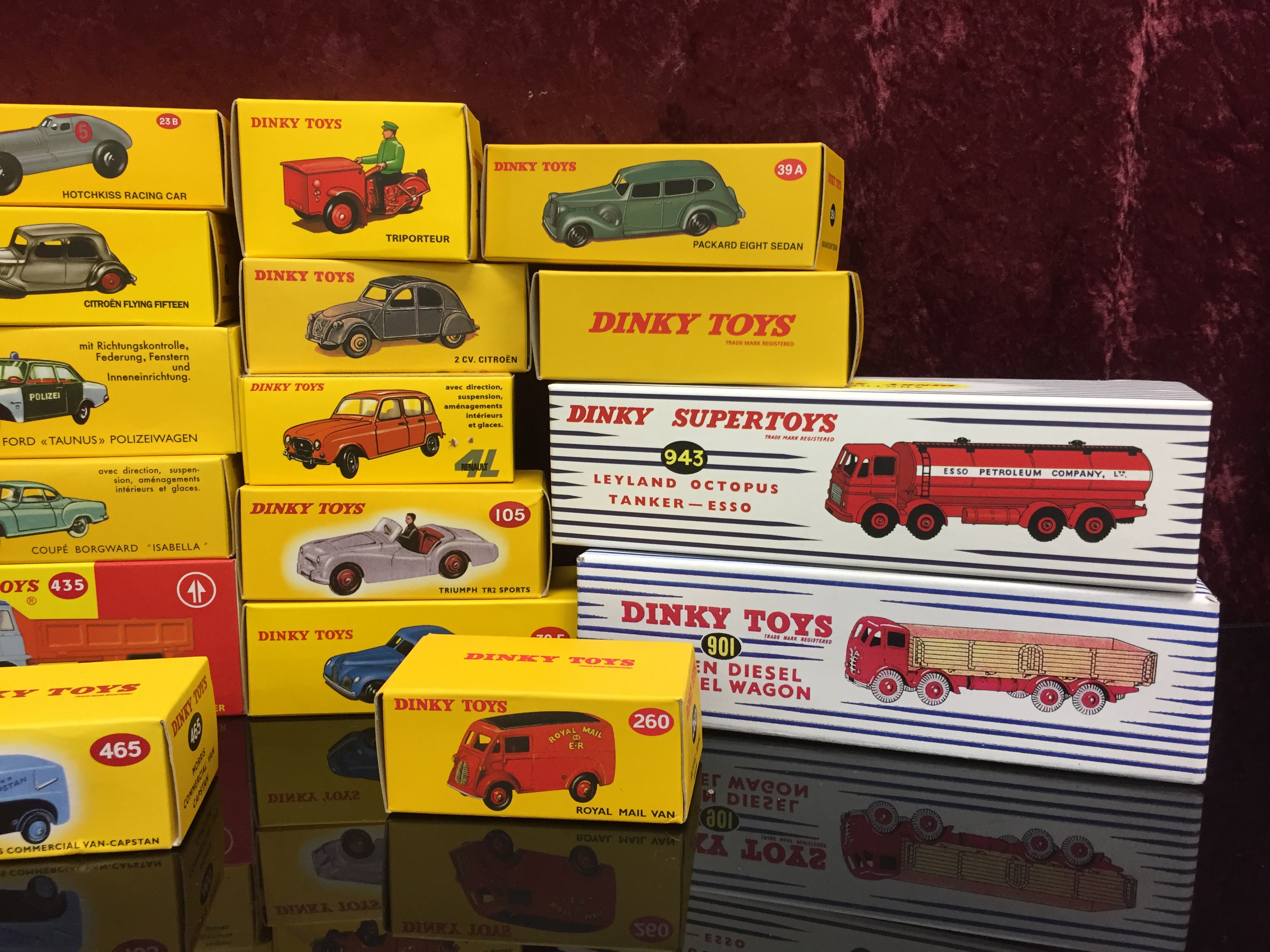 A COLLECTION OF REPRODUCTION BOXED DINKY VEHICLES, A LARGE VARIETY TO INCLUDE LORRIES, - Image 3 of 6