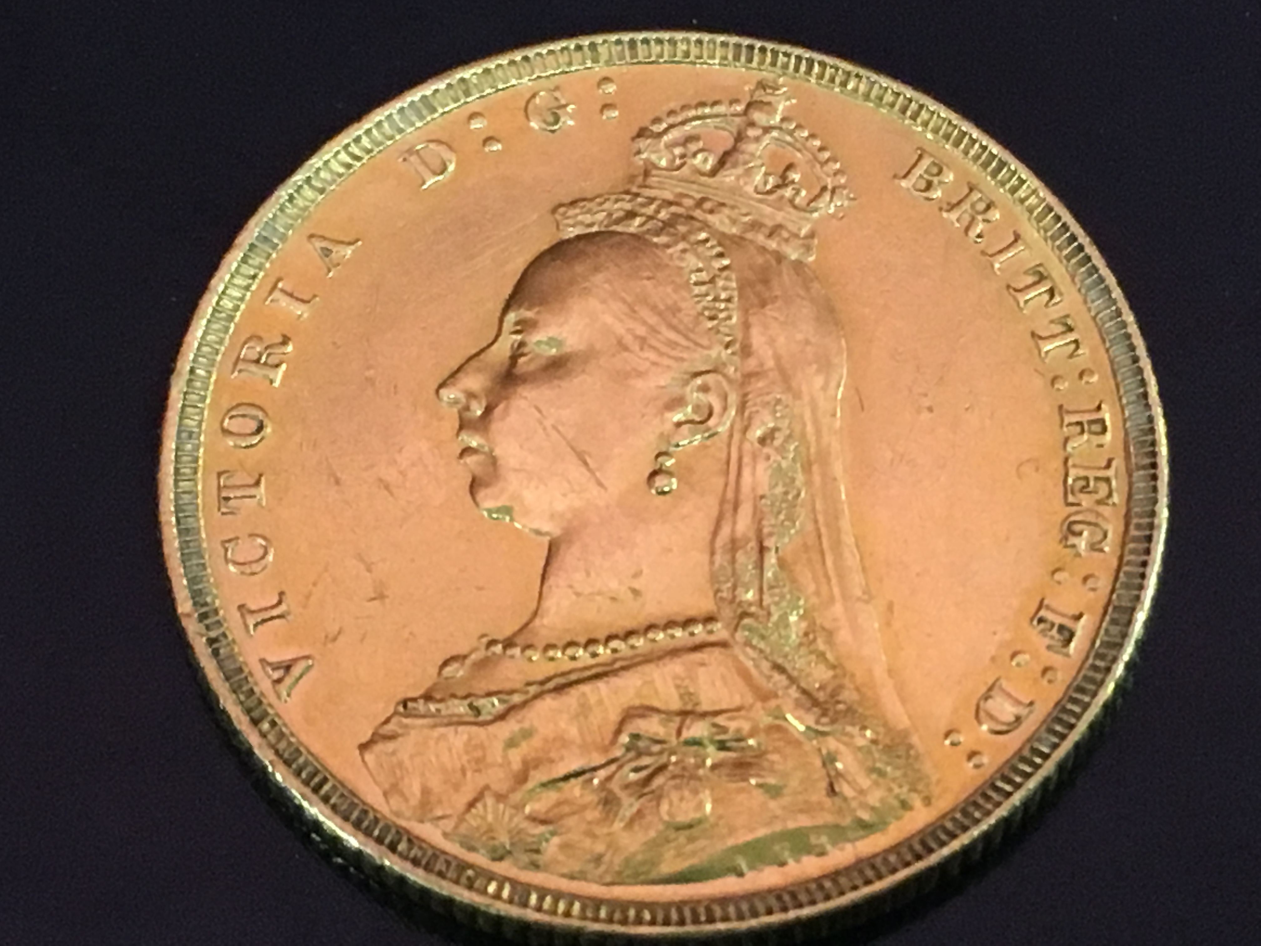 GOLD FULL SOVEREIGN COIN, - Image 2 of 2