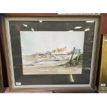 WATERCOLOUR , THE STAITHE AT OVERY, BEARING SIGNATURE JASON PARTNER, DATED '72,