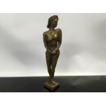 BRONZE FEMALE NUDE (AF) 34CM