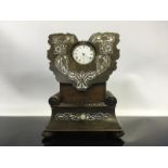 REGENCY ROSEWOOD POCKET WATCH STAND, WITH DRAWER, INLAID M.O.P.