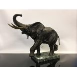 BRONZE BULL ELEPHANT,