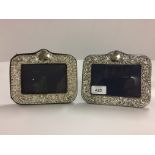 PAIR OF SILVER PHOTO FRAMES