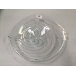 ART GLASS BOWL BEARING SIGNATURE KOSTA BODA,