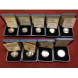 GB COINS: CASED SILVER PROOF ONE POUND,